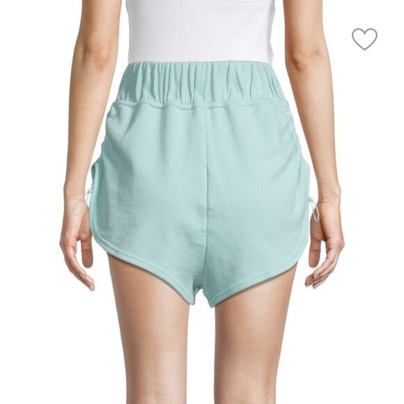 Free People FP Movement cinched shorts in blue clear skies XS NEW - Picture 3 of 8